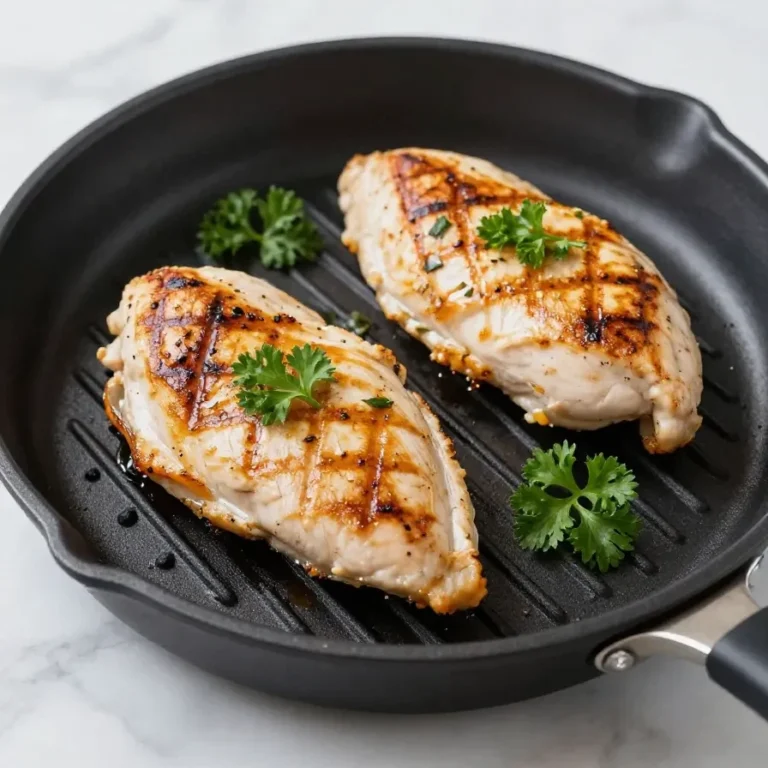 A plate of delicious chicken served with vegetables, showcasing a quick and easy dinner recipe.