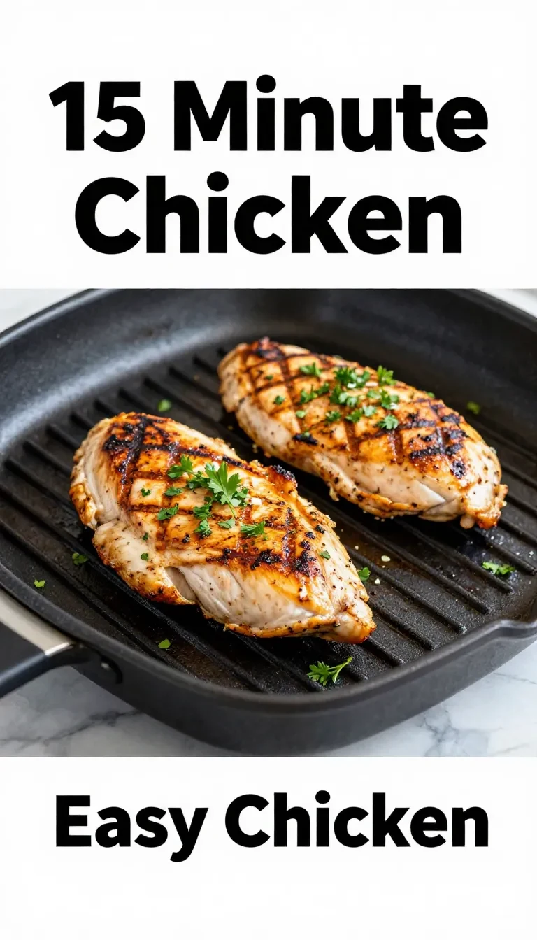 A plate of delicious chicken served with vegetables, showcasing a quick and easy dinner recipe.