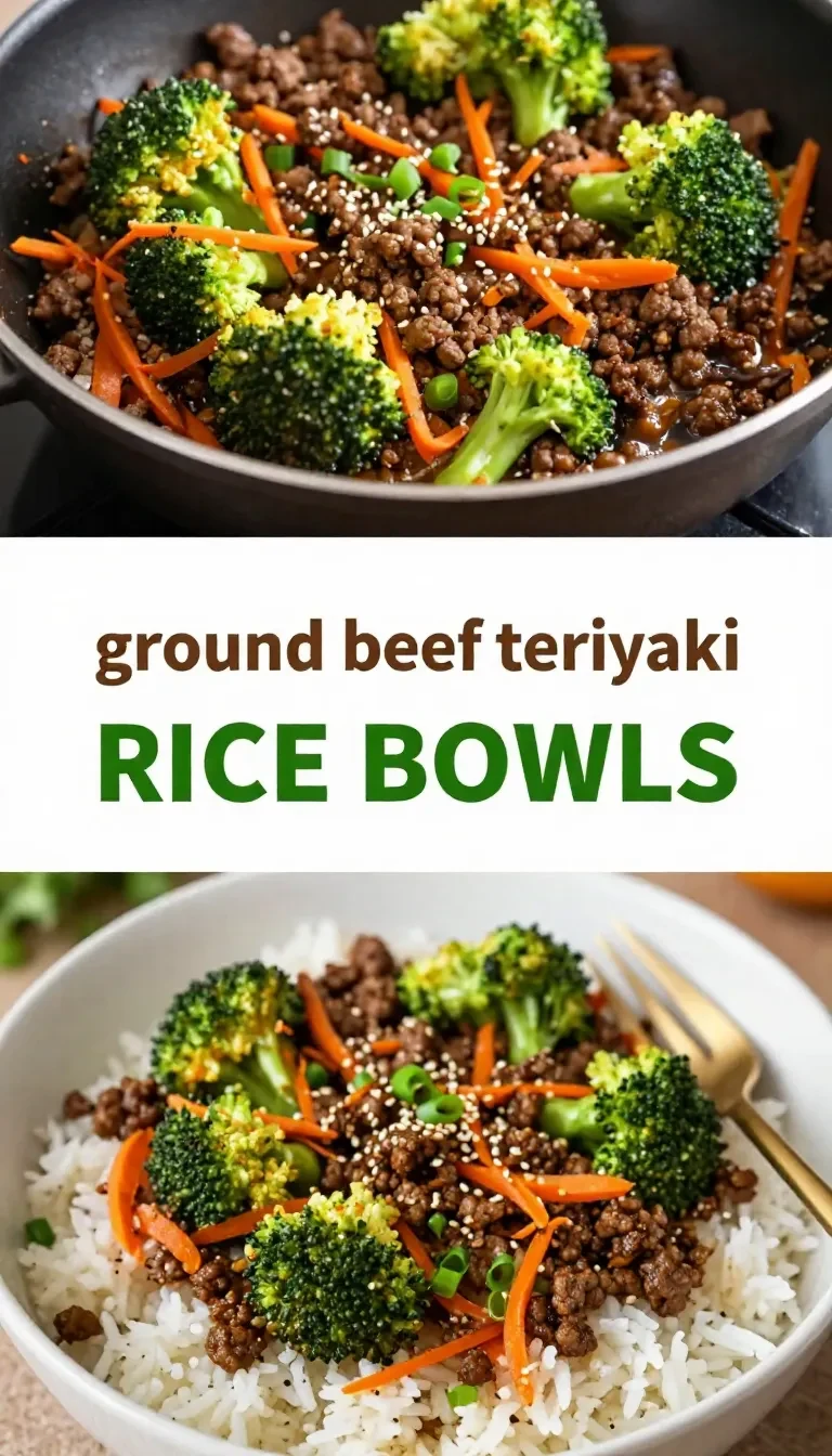 A vibrant plate of ground beef teriyaki stir fry with colorful vegetables served on a wooden table.